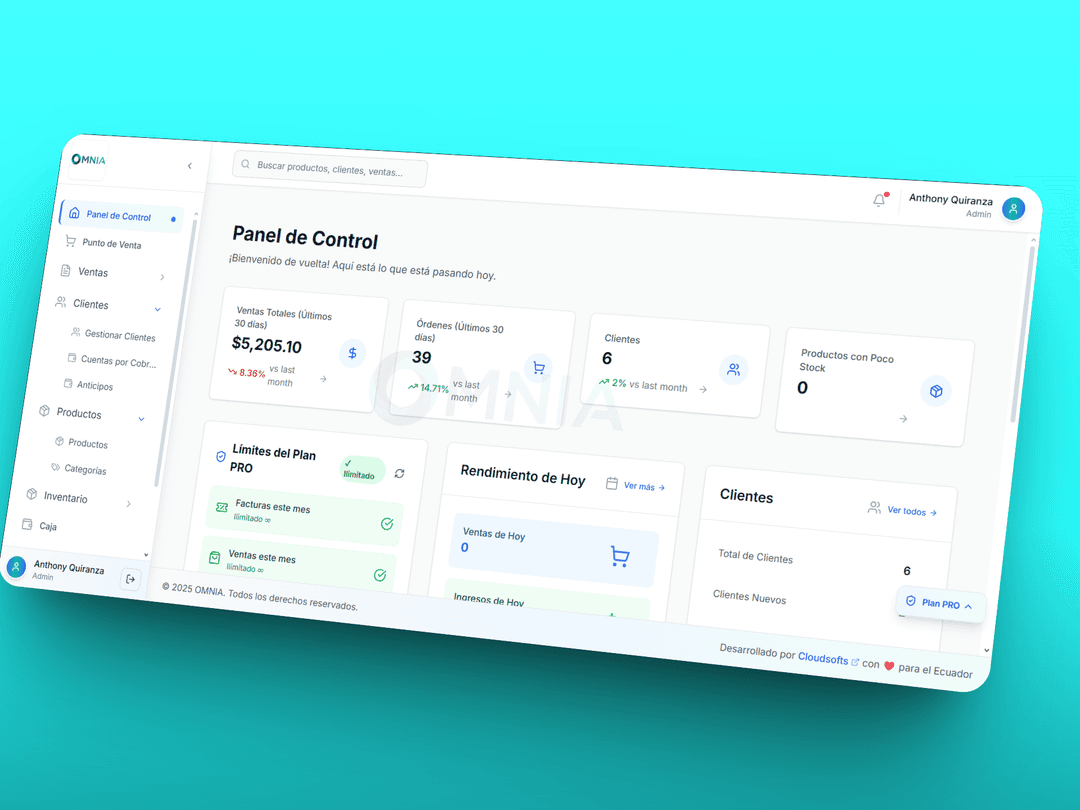 Sistema de Facturación OMNIA