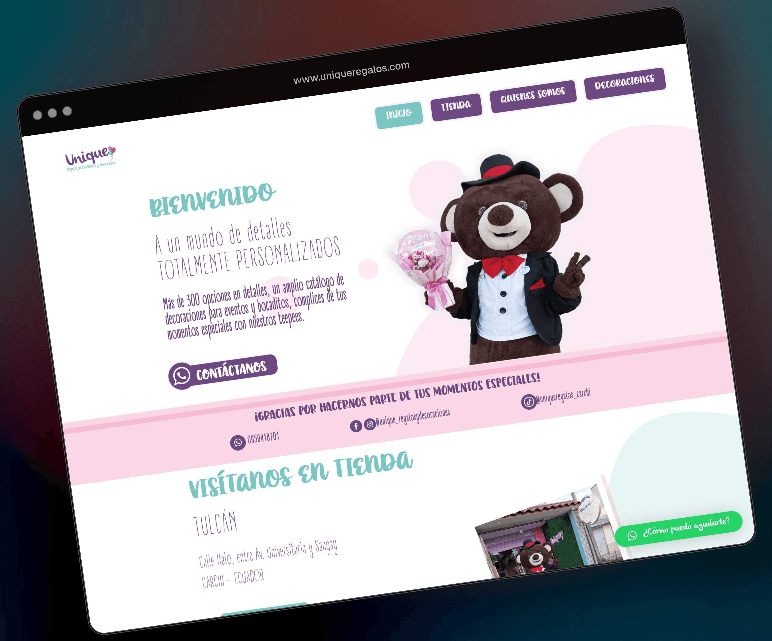 E-commerce Unique Regalos — Comercio electrónico